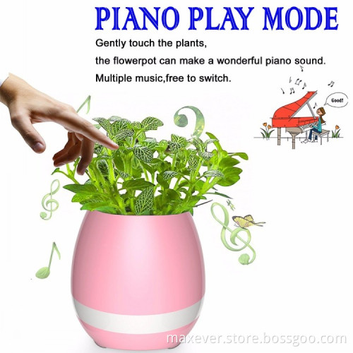 Smart Bluetooth Speaker and Flowpot 2in1 LED Music Flower Pot
